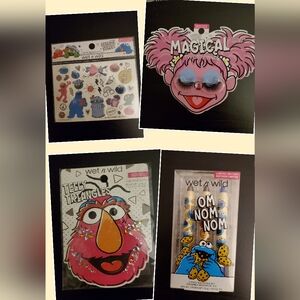 4pc set of wet n wild sesame street makeup collection